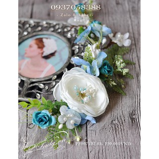 Ốp Hoa cài tóc cô dâu PF0075BL08