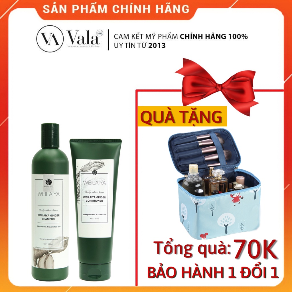 Bộ Dầu Gội Đầu Xả Weilaiya Tinh Chất Gừng Hỗ Trợ Móc Tóc Và Mọc Tóc Cao Cấp- Hàng Chính Hãng