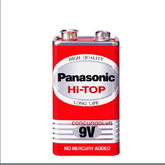 Pin 9v Vuông  Đỏ Panasonic Chính Hãng 6F22DT/1S