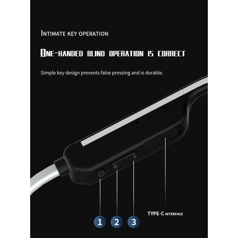 Dẫn Truyền Xương Tai Nghe Tích 16G Bluetooth-Tương Thích 5.0 Tiếng Ồn Không Dây Thể Thao Tai Nghe IPX6 Chống Thấm Nước