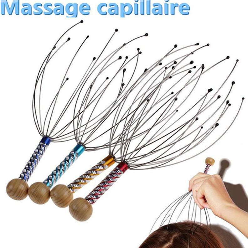 Cây massage đầu và cổ giúp thư giãn giải tỏa căng thẳng hình chú bạch tuộc - BUMSHOP79