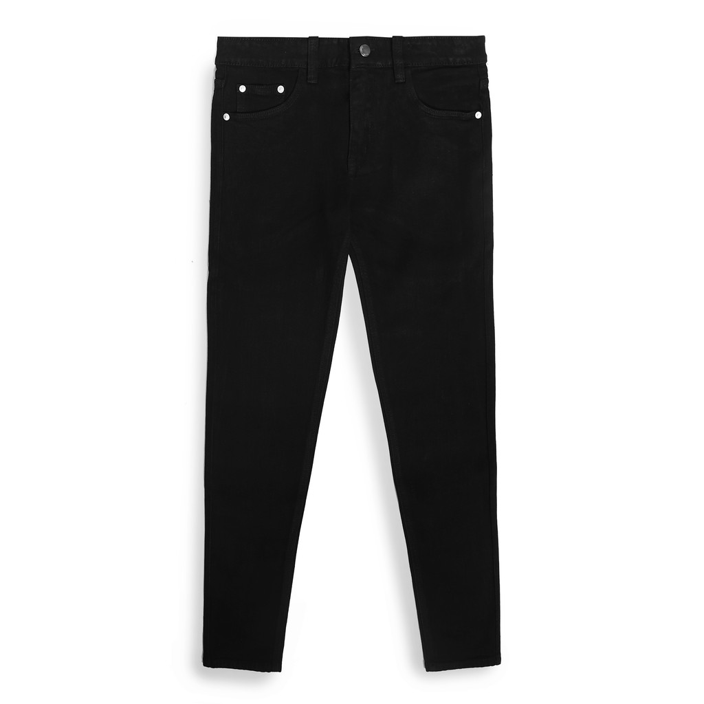 Quần Jeans Trơn CEFFYLO Cao Cấp Dáng Trơn Form Slimfit Asia Ôm Vừa Cơ Thể | BigBuy360 - bigbuy360.vn