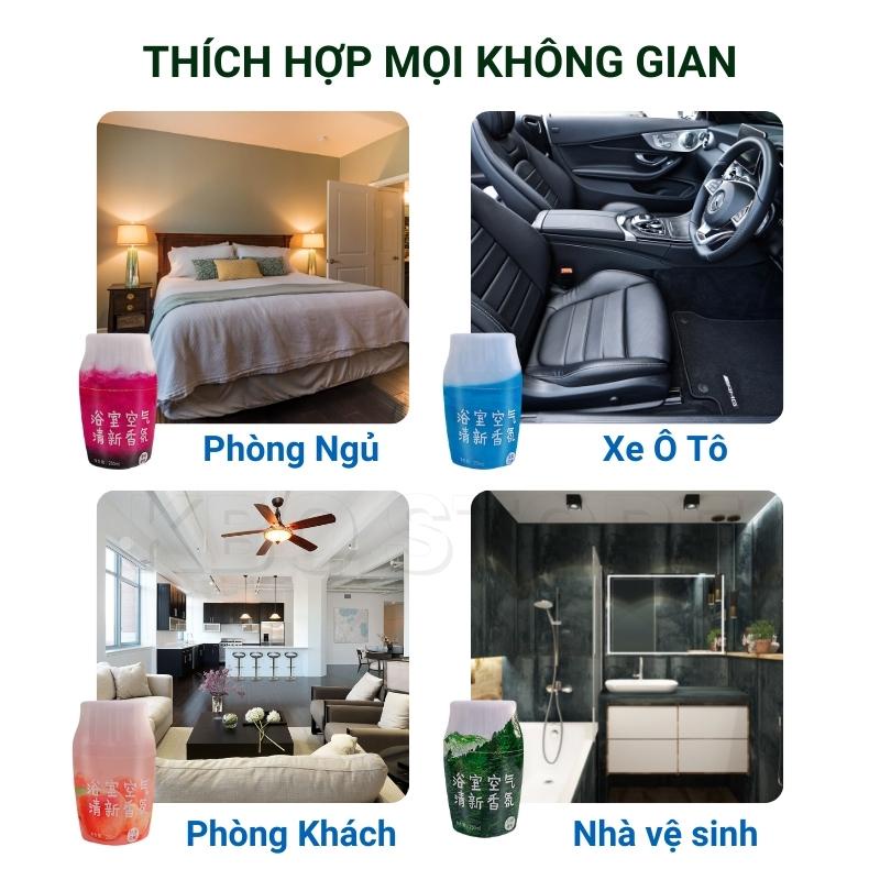 Sáp Thơm Phòng Tinh Dầu Nước Hoa Khử Mùi Phòng Nhà Vệ Sinh Tủ Quần Áo Xe Ô Tô Hương Thơm Thiên Nhiên Dịu Mát Dễ Chịu