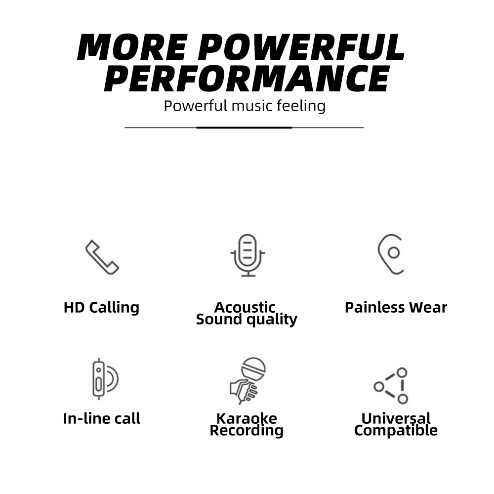 Tai nghe nhét tai có dây Ankndo Tai Nghe Dây Jack 3,5 mmAndroid Chống Ồn