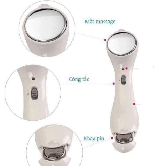 Máy massage mặt ion mát sa giúp kem thẩm thấu vào da