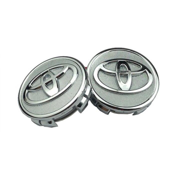 Sản phẩm Logo chụp mâm, vành bánh xe ô tô Toyota Đường kính 62mm - Mã TOYOTA62 .