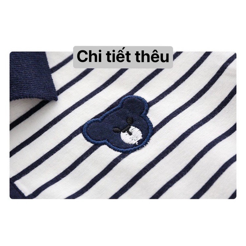 Áo Phông Polo Bé Trai 10-26kg - Áo Thun 100% Cotton