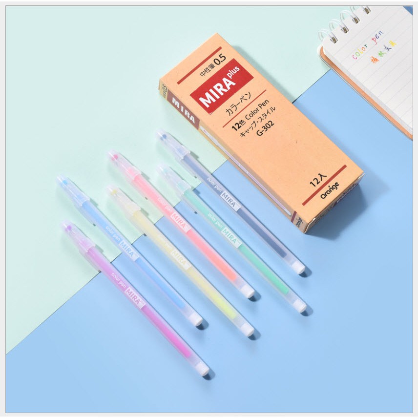 [HCM]  Bút gel MIRA ngòi 0.5mm nhiều màu lựa chọn cho học sinh/sinh viên 01 Cây
