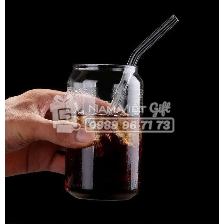 Ly Thủy Tinh Cola Chịu Nhiệt Thiết Kế Tối Giản Đựng Thức Uống Lạnh