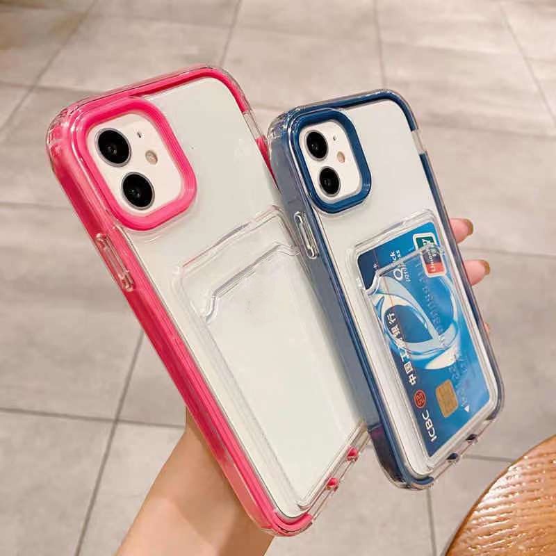Ốp Điện Thoại 3 Trong 1 Màu Kẹo Chống Sốc Cho iPhone 14 11 12 13 Pro Max XR XS Max X 7 8 6s 6 Plus 14Plus SE
