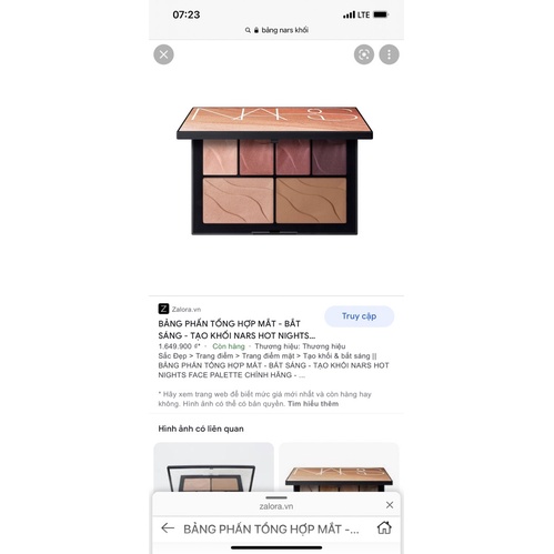 BẢNG PHẤN TỔNG HỢP MẮT NARS - BẮT SÁNG - TẠO KHỐI SUMMER LIGHT , HOT NIGHT CHÍNH HÃNG