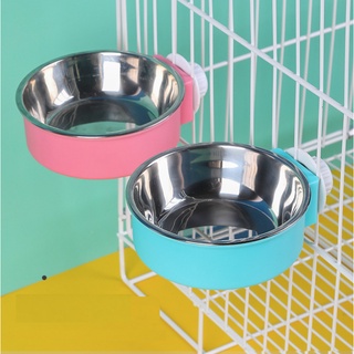 Bát đơn inox gắn chuồng thú cưng