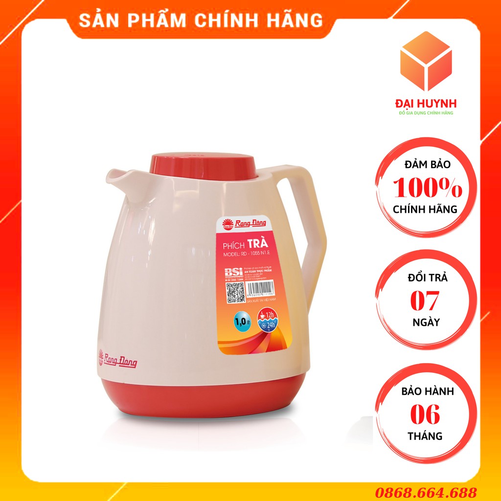 Phích Pha Trà,Giữ Nhiệt Cao Cấp 1000ml RD 1055 N1.E Rạng Đông