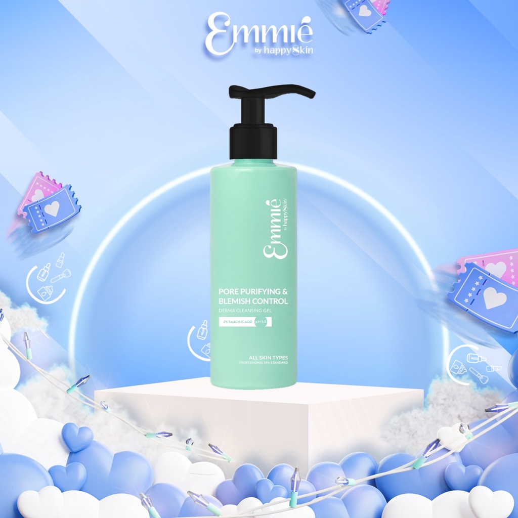 Gel rửa mặt Emmié 2% BHA sạch sâu và kiểm soát mụn sữa rửa mặt Emmie by Happy Skin