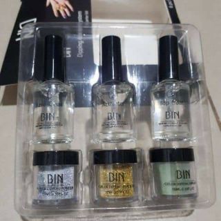 Sét bột nhúng hiệu Bin gồm bộ 3 và 3 hũ bột