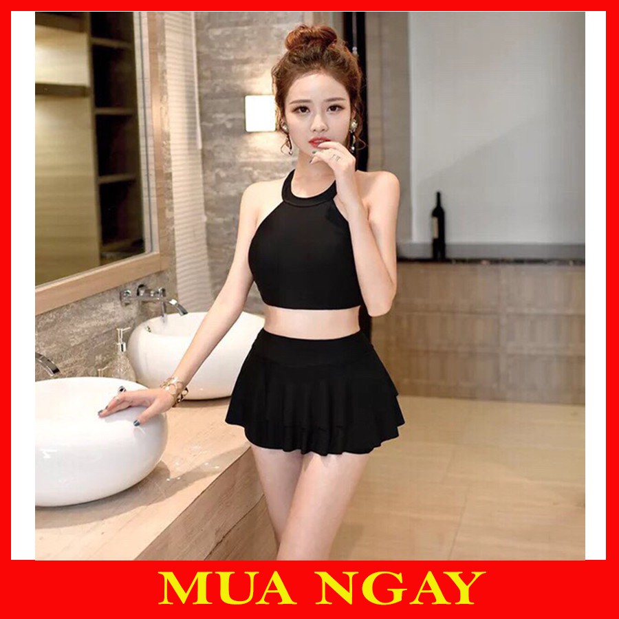 Bikini 2 Mảnh, Áo Tắm, Đồ Bơi Dạng Váy Thời Trang Đi Biển BK11