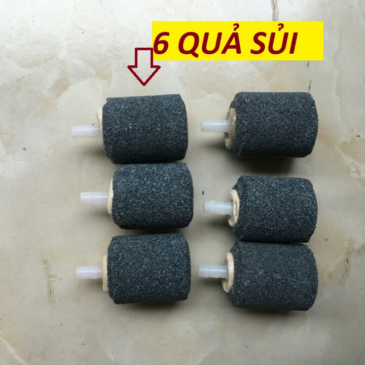 Máy sục sủi thổi khí oxy hồ cá cảnh 35w ( cả bộ 6 quả sủi , 12m dây )