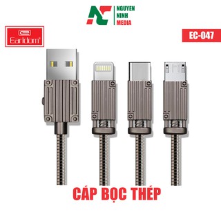 Cáp Sạc Bọc Thép Siêu Bền Earldom EC-047 1M - Hàng Chính Hãng (Màu Ngẫu Nhiên)