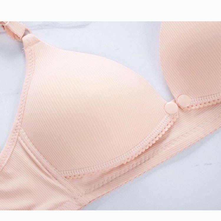 Áo bra cài khuy phía trước tiện lợi Áo ngực 2 dây có đệm mút nâng vòng 1