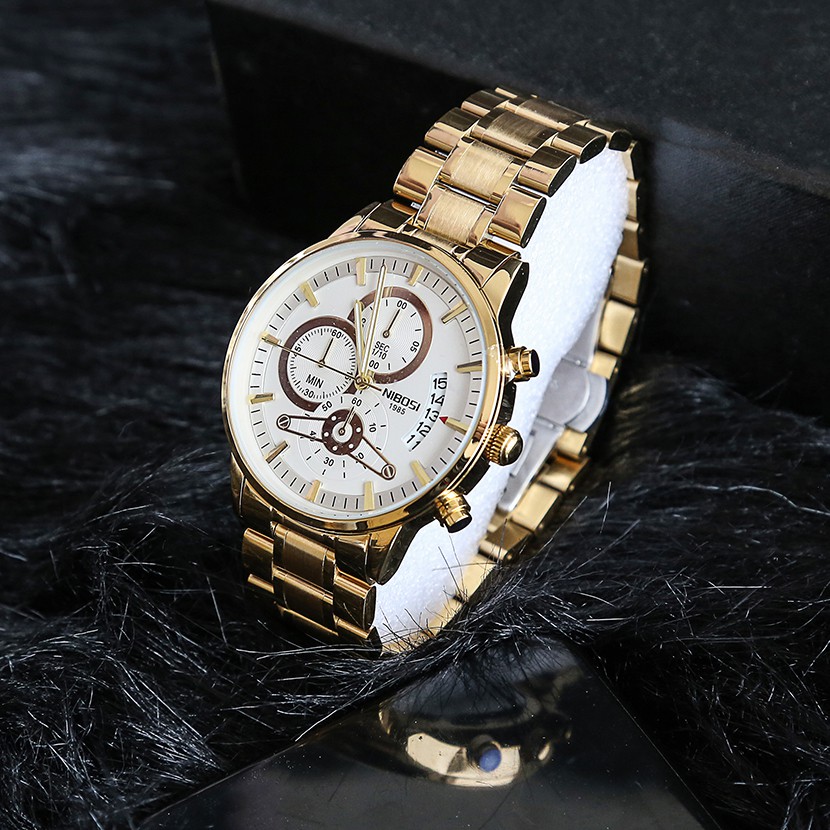 [Tặng vòng tay]Đồng hồ nam NIBOSI chính hãng NI2309A dây thép đúc đặc 6 kim | BigBuy360 - bigbuy360.vn