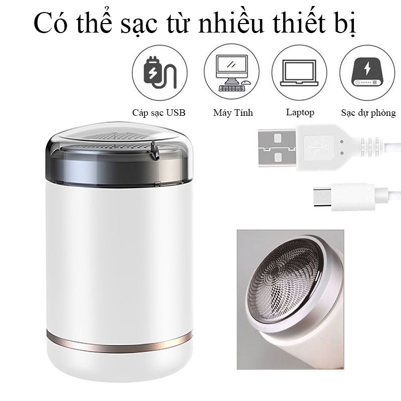 Máy cạo râu mini SH-588 Nhật Bản  - Máy cạo râu nam 3 lưỡi nhỏ gọn bỏ túi du lịch cực tiện lợi