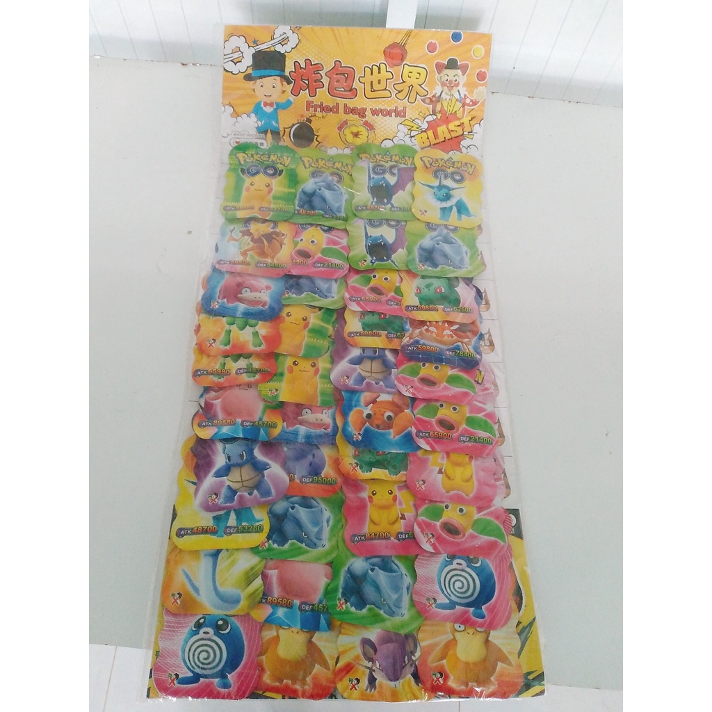 Vỉ đồ chơi bom Pokemon - vỉ nổ cho bé 40 cái