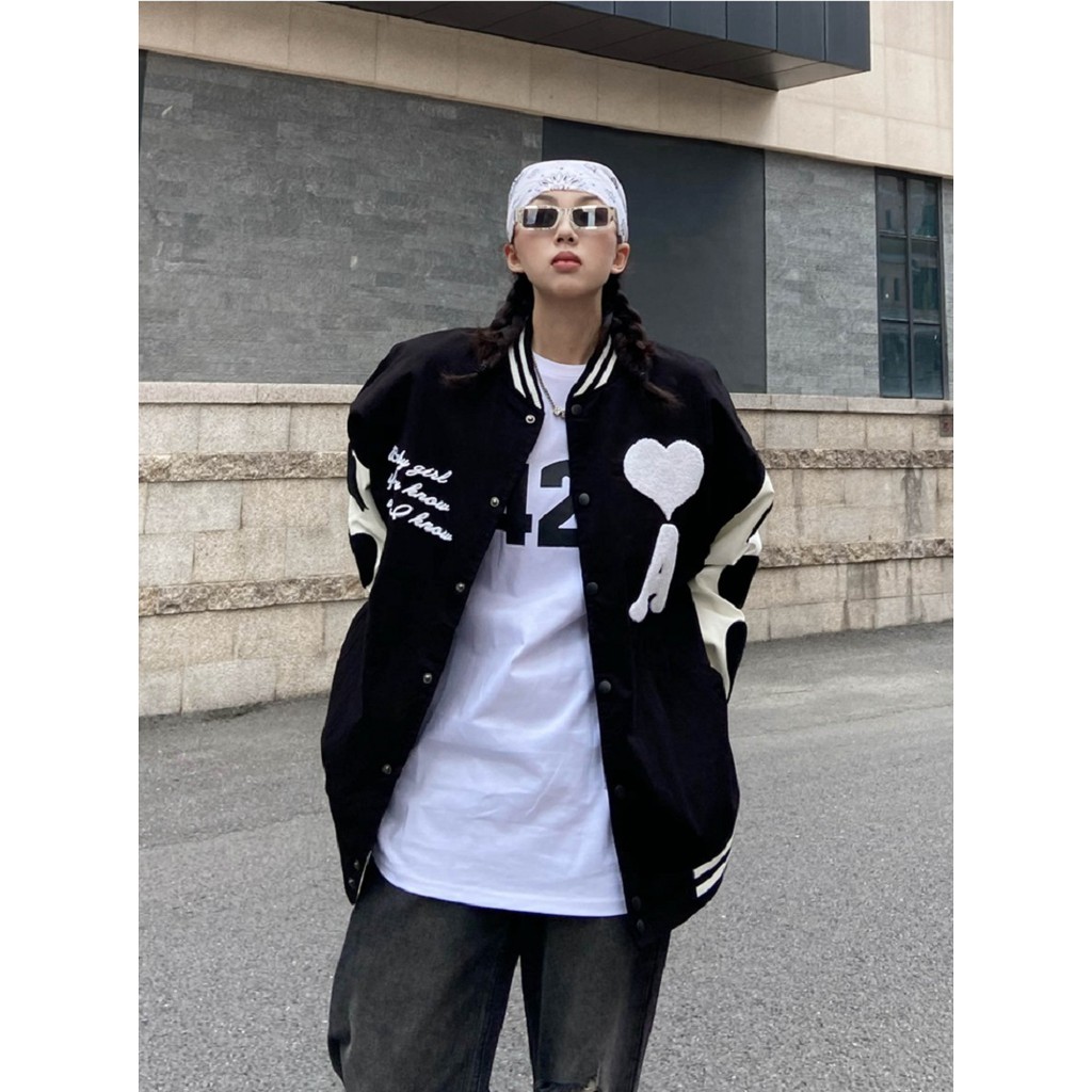 Áo khoác bomber CHỮ A Unisex chất nỉ cotton đẹp mịn_VIETSTAR