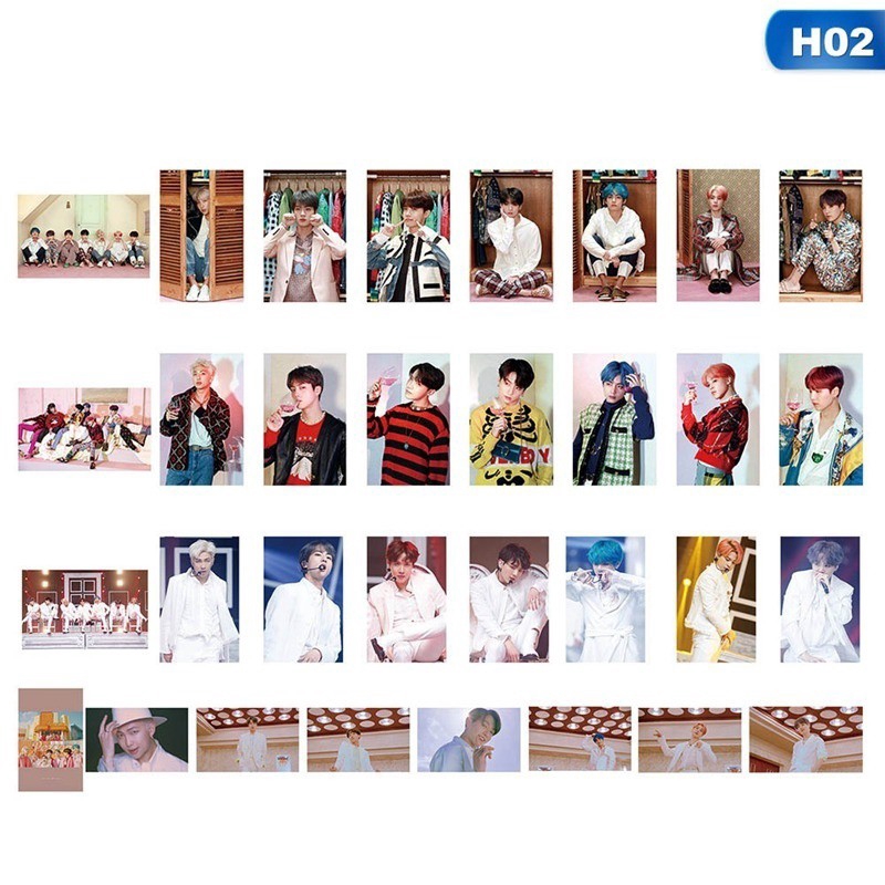 Hộp 16 / 32 Ảnh Lomo Card Suga Jungkook Nhóm Bts