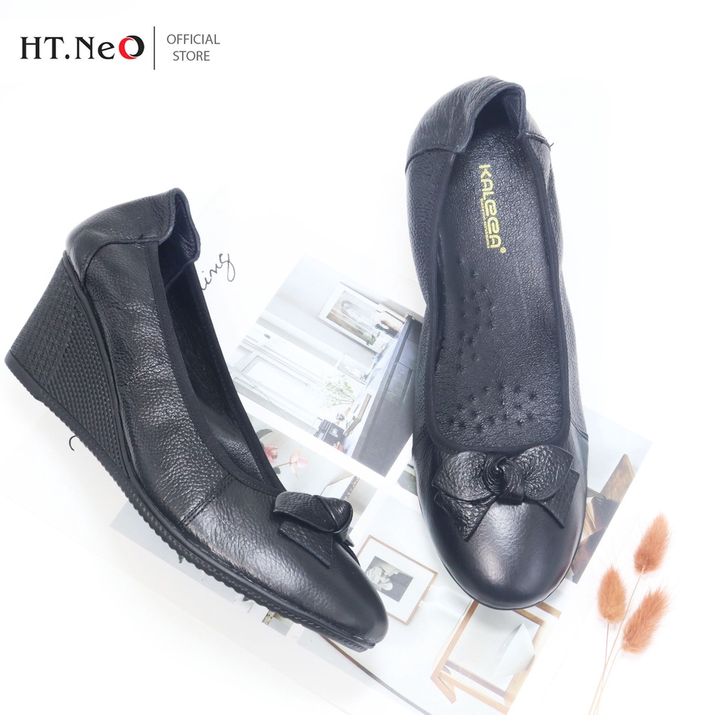 Giày da nữ - Giày da nữ đế xuồng HT.NEO da bò thật ,thiết kế đơn giản ,lịch sự ,đi êm chân ,thoải mái GX05
