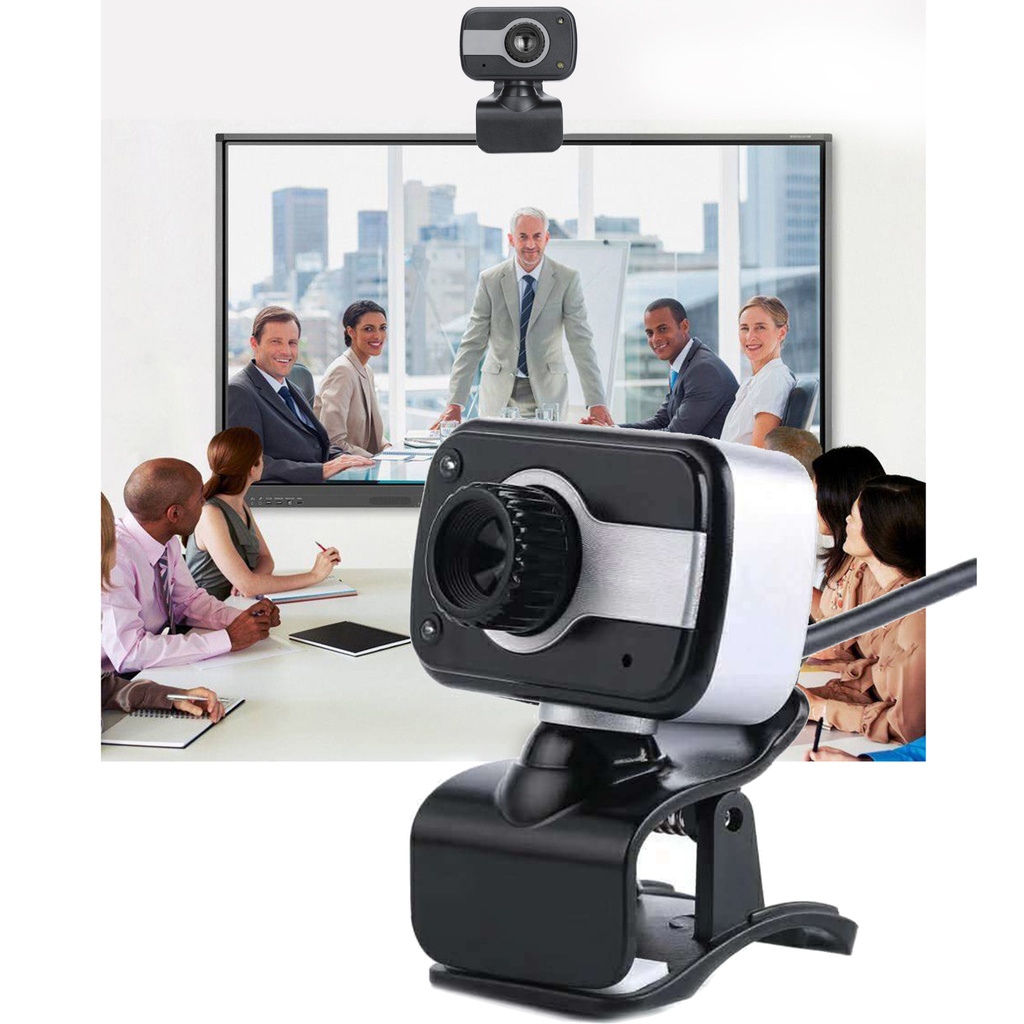 Webcam Mini Hd 1080p Có Thể Xoay Kèm Mic Dành Cho Máy Tính