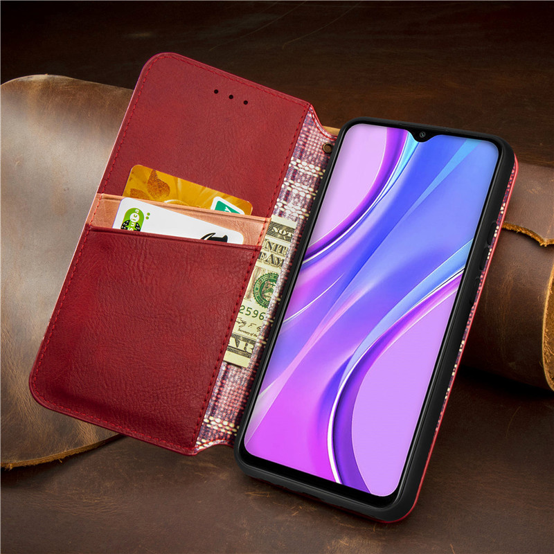 Bao Da Nắp Gập Kiêm Ví Tiền Cao Cấp Cho Redmi Note 9s 9 Pro 9 9a Xiaomi Poco X3 Nfc 10t Pro Lite 10