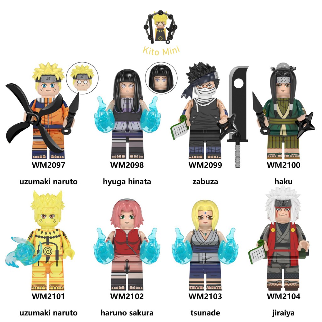 Lego Minifigures Lắp Ráp Mô Hình Nhân Vật Hoạt Hình Truyện Tranh Naruto Mitsuki Hokage WM6107 Bán Lẻ