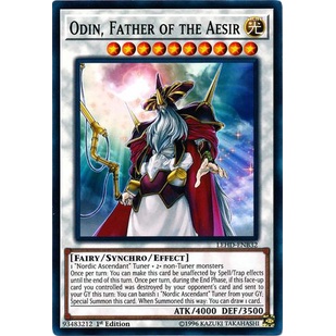 Thẻ bài Yugioh - TCG - UK - Odin, Father of the Aesir / LEHD-ENB32'