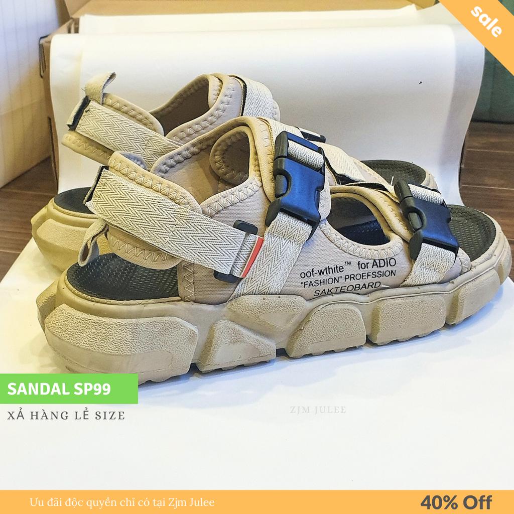 Sandal nam quai ngang &lt;Phối đồ bao đẹp&gt; - Dép quai hậu  SP-99 đế dày - Mới nhất