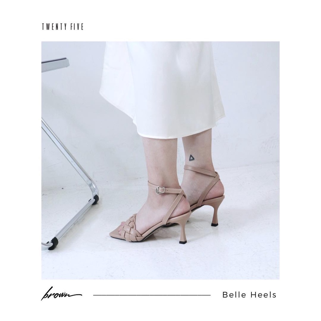 [Mã SKAMLTSM9 giảm 10% đơn 99K] Belle Heels - Guốc da dây cổ chân Twentyfive Studio