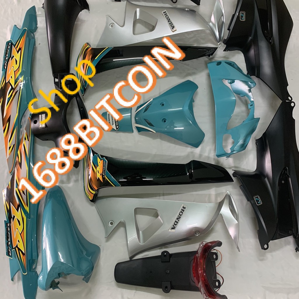 Dàn áo xe Wave RS - Anpha - S100 đời 2006 đến 2016 Nhựa ABS Màu XANH NGỌC