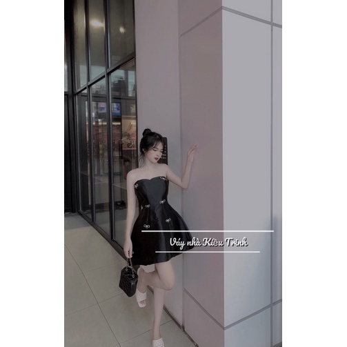 Váy cúp ngực nơ sang chảnh