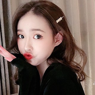 Kẹp tóc nhỏ đính ngọc trai giả họa tiết hoa xinh xắn nữ tính