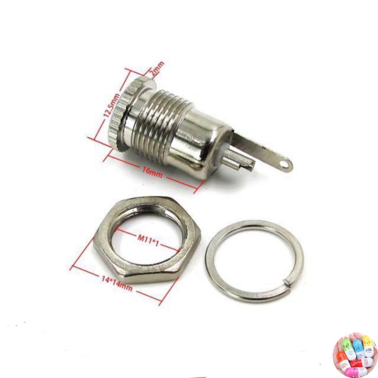 Jack sạc DC-099 chuẩn 5.5mm x 2.1mm (Jack DC Có cao su chống nước)