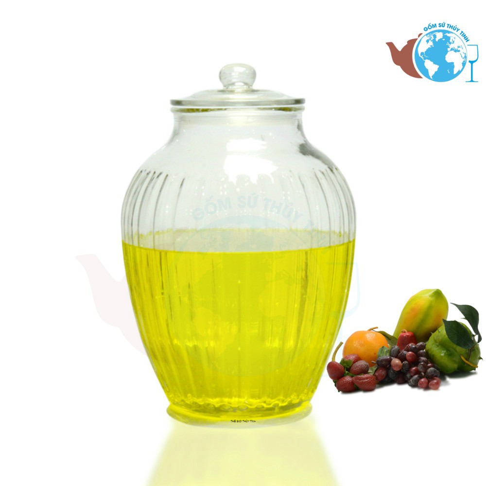 Bình 36 Lít Ngâm Rượu Thủy Tinh 217 Có Van Và Không Van