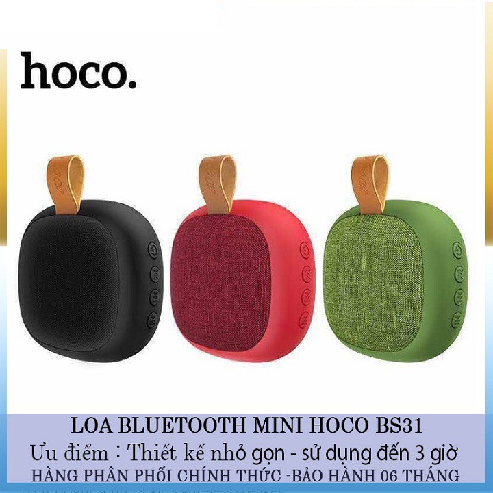 Loa bluetooth mini cầm tay Hoco BS31 hàng chính hãng