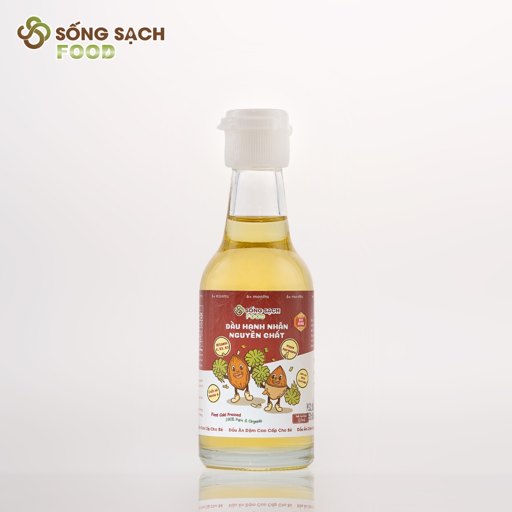 Dầu Hạnh Nhân Nguyên Chất 60ml - Dầu ăn dặm cho bé Sống Sạch Food