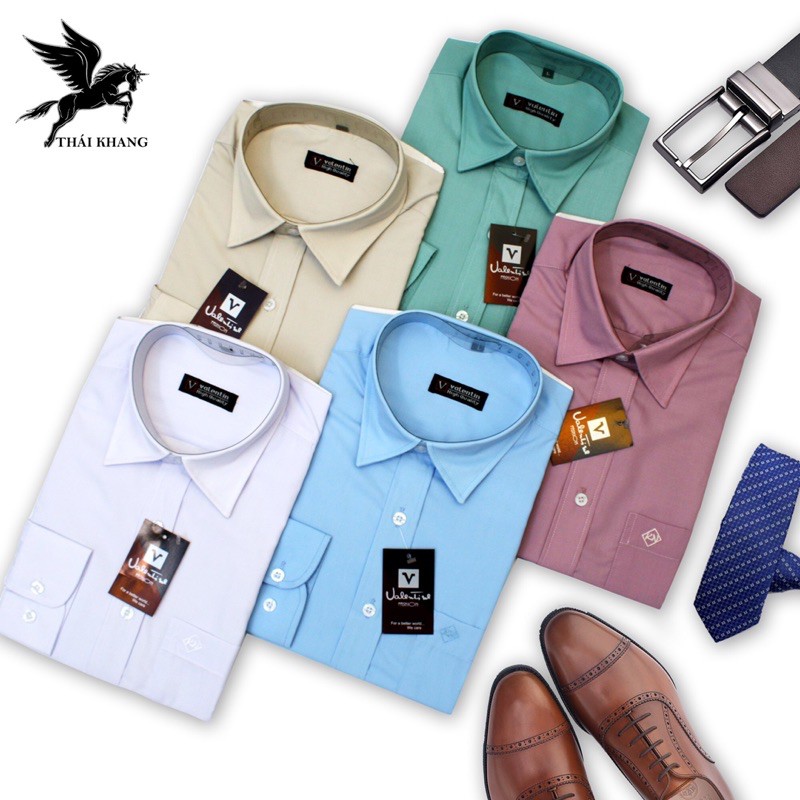 áo sơ mi nam trung niên dài tay vải cotton mát đẹp hàng chuẩn