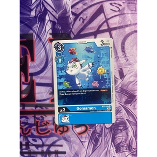 Thẻ bài digimon gomamon - uncommon - bt7-018