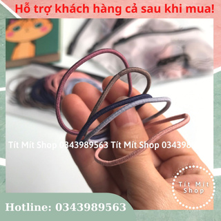 Combo 5 dây chun buộc tóc co dãn tốt phong cách Hàn Quốc