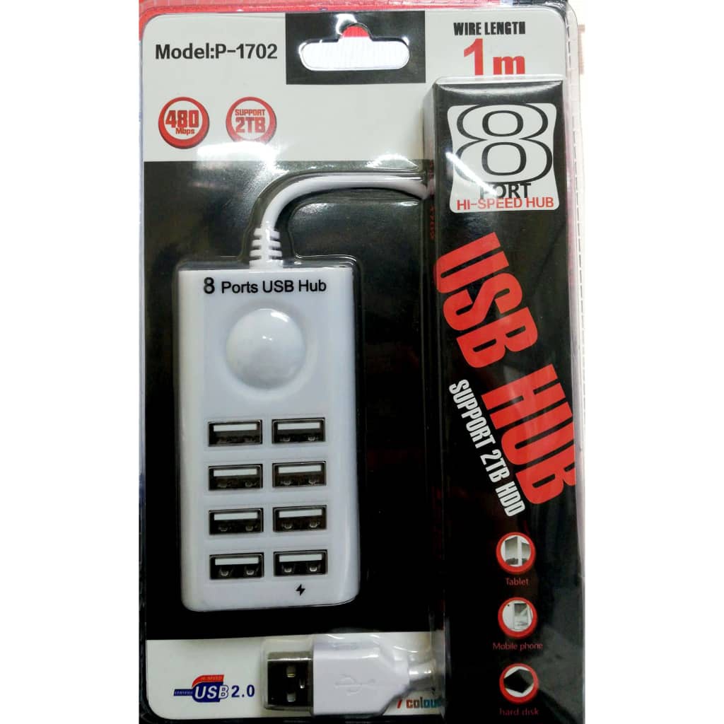 Usb Hub 8 cổng Tốc độ cao p-1702