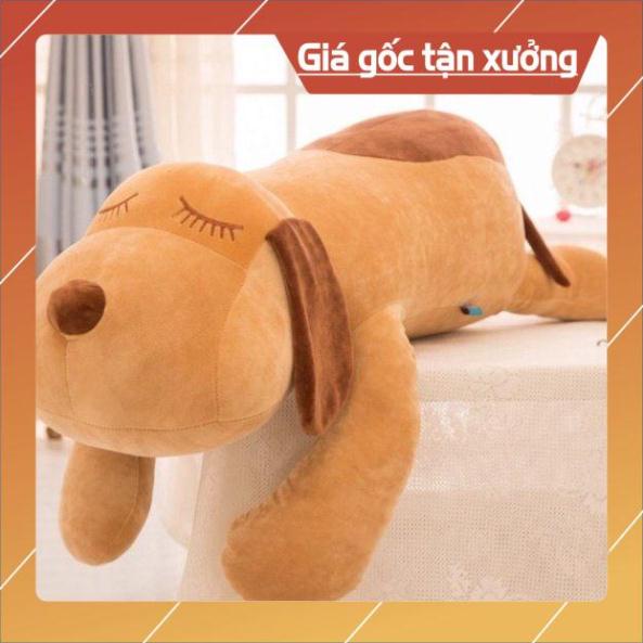 Gấu Bông, Gối ôm Gấu ôm chó nằm tai dài size 1m2 hàng bông Gòn đẹp - Gấu Xinh - G42