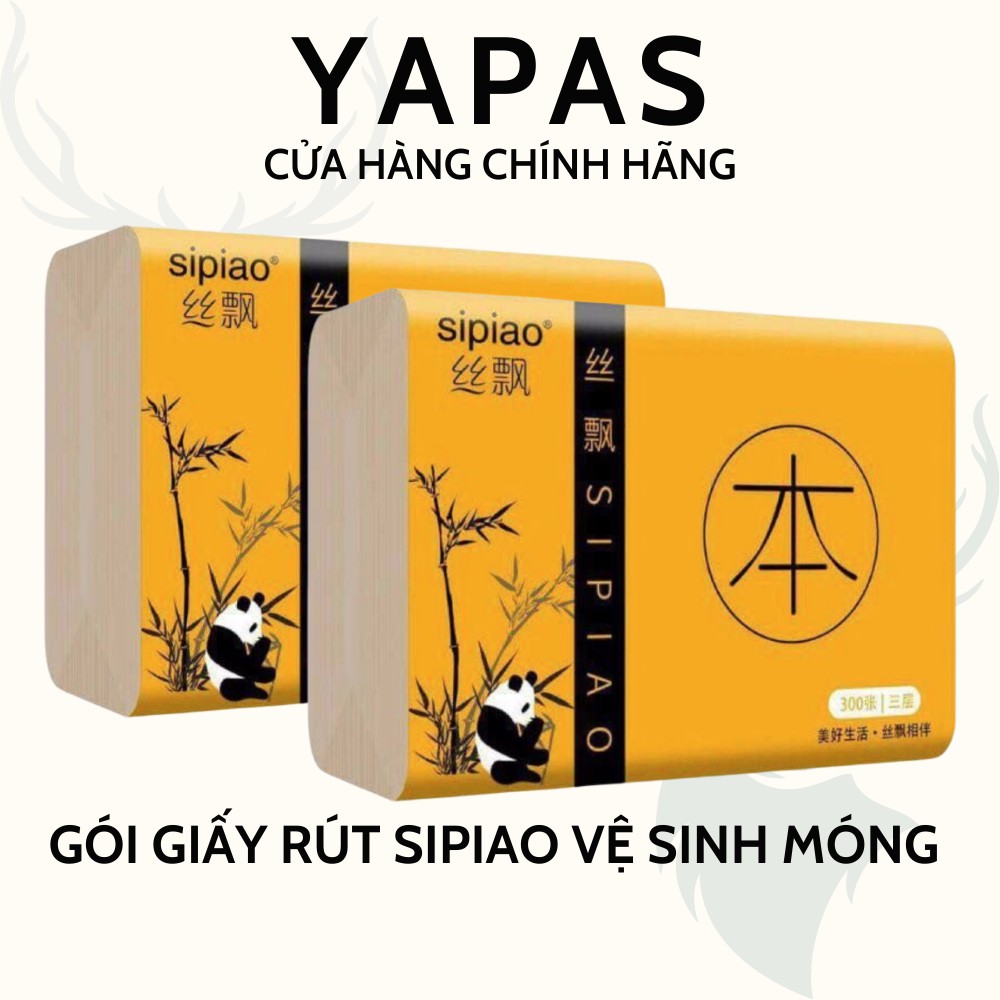 Gói giấy ăn gấu trúc Sipiao siêu dai chính hãng nội đia Trung