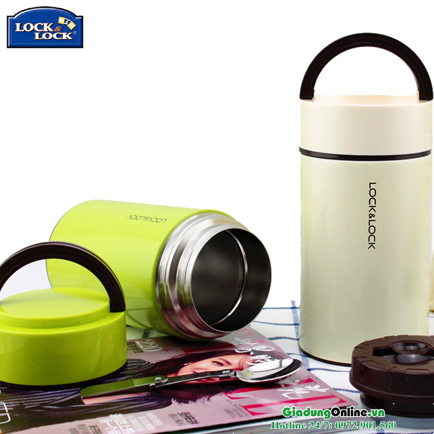 Bình Ủ cháo Lock&amp;Lock Column Food Jar LHC8023 1000ml, LHC8022 750ml