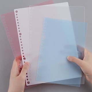 Tấm nhựa PP trong suốt làm bìa sổ lò xo 20/26/30 lỗ